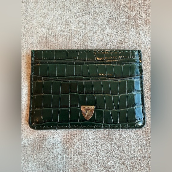 Aspinal of London Croc Embossed Card Holder - Picture 3 of 8